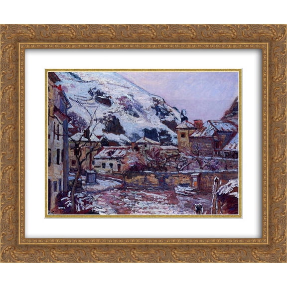 Armand Guillaumin 2x Matted 24x20 Gold Ornate Framed Art Print 'Saint-Julien-des-Chazes'