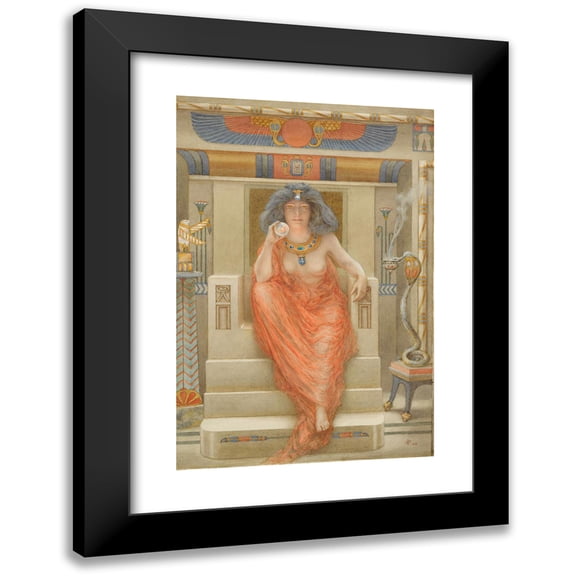 Armand Point 11x14 Black Modern Framed Museum Art Print Titled - The Goddess Isis (1909)