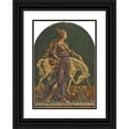 thumbnail image 1 of Armand Point 11x14 Black Ornate Wood Framed Double Matted Museum Art Print Titled: La Lady a La Licorne (1898), 1 of 5