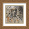 thumbnail image 1 of Armando Reveron 2x Matted 20x20 Gold Ornate Framed Art Print 'Las indias', 1 of 2