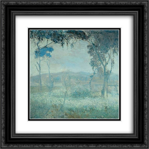 Armando Reveron 2x Matted 22x20 Black Ornate Framed Art Print 'Paisaje'