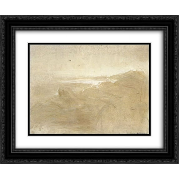 Armando Reveron 2x Matted 24x20 Black Ornate Framed Art Print 'Paisaje blanco'