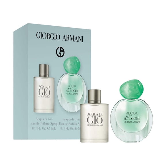 Giorgio Armani Acqua Di Gioia For Men & Women 2 Pcs Miniature Gift Set