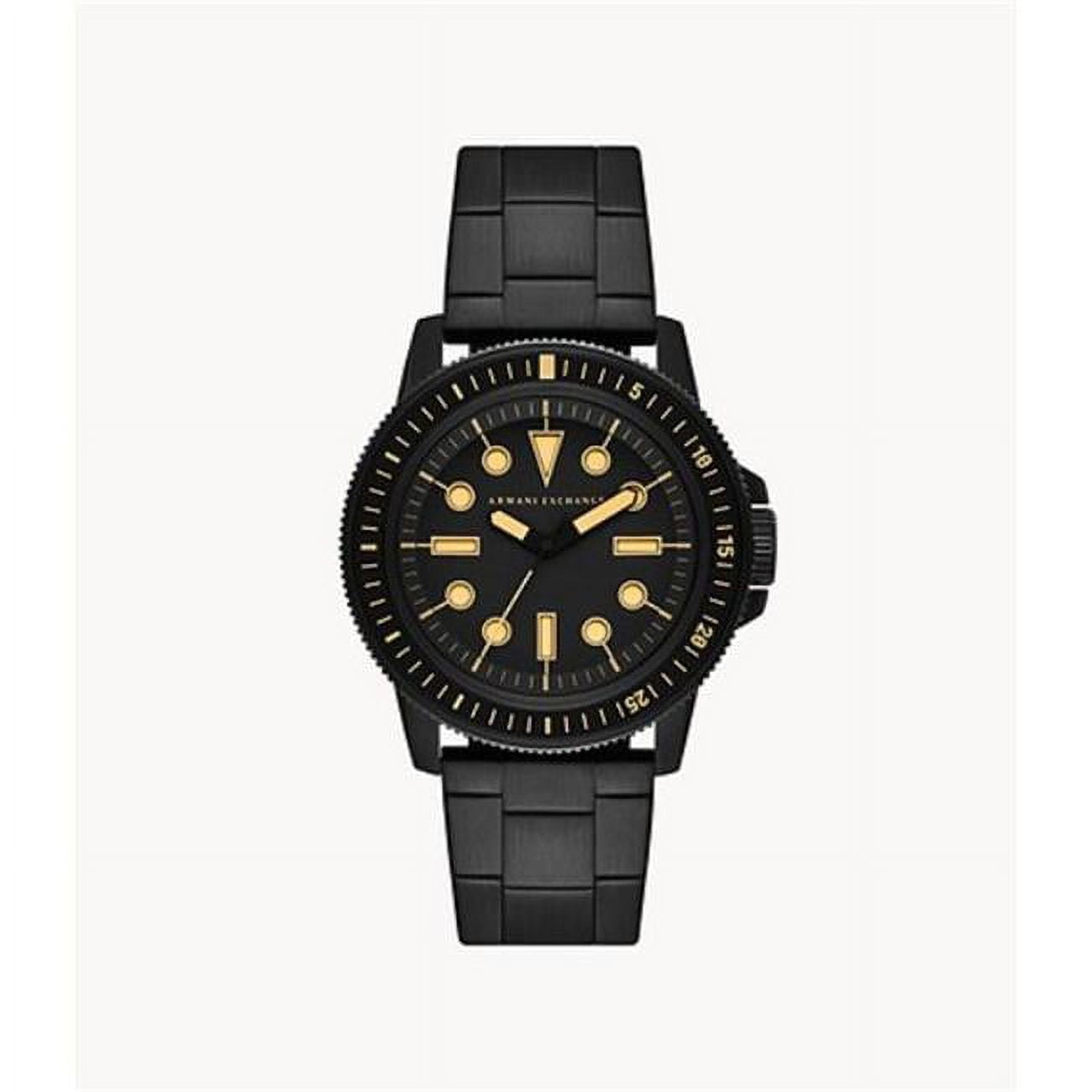 Armani Exchange AX1855 Mens Leonardo Steel Black Watch Stainless