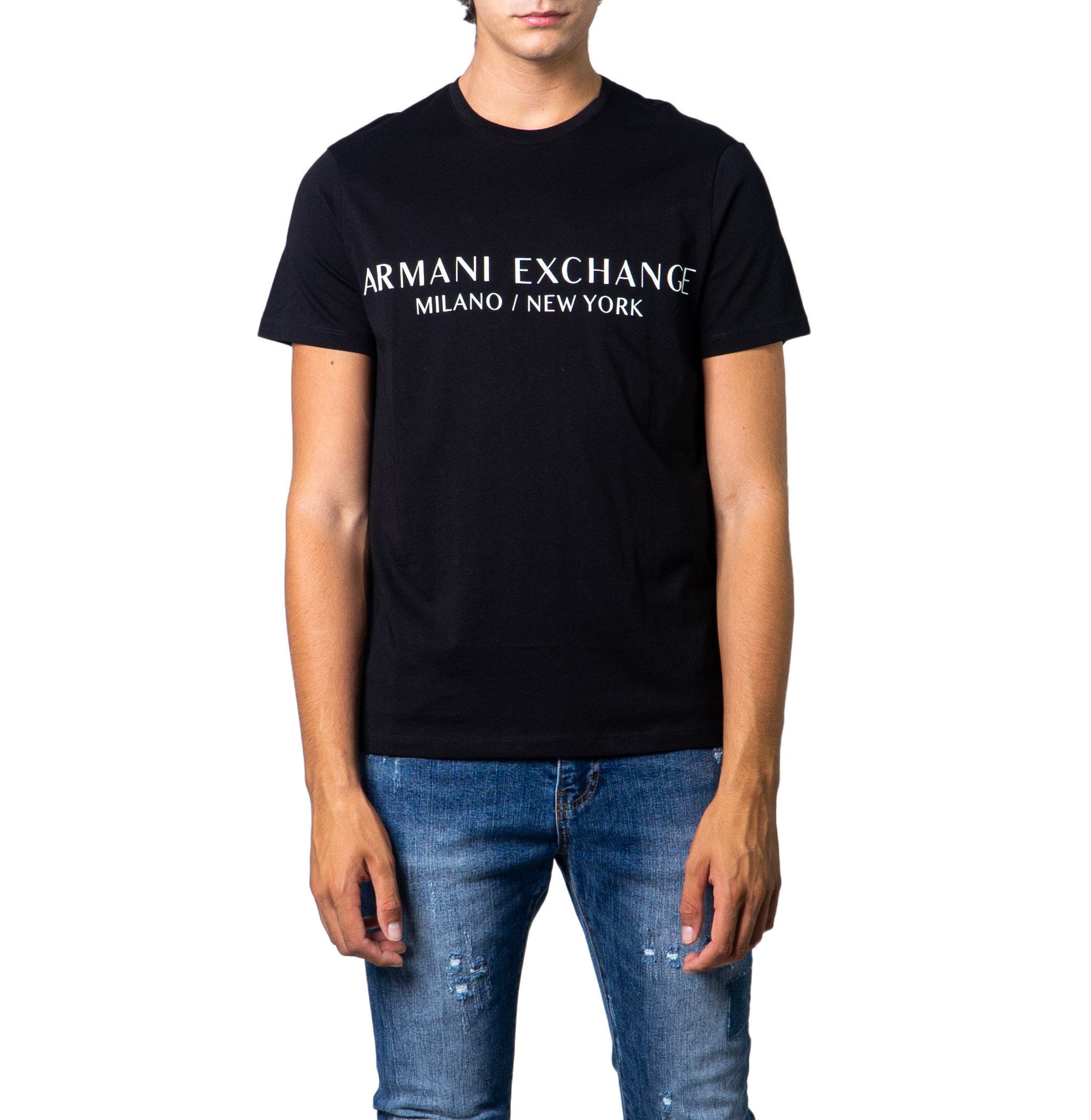 Buy Armani Exchange Brand Slim T-Shirt, Black at Ubuy Kuwait