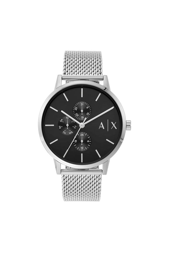 Cayde Stainless Steel Mesh Mens Watch AX2714