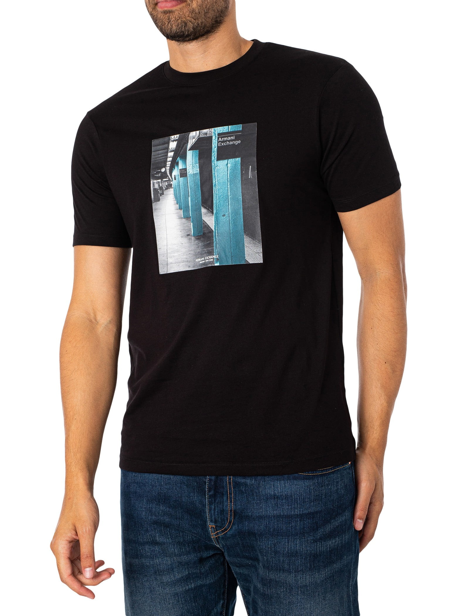 Armani exchange shop graphic tees