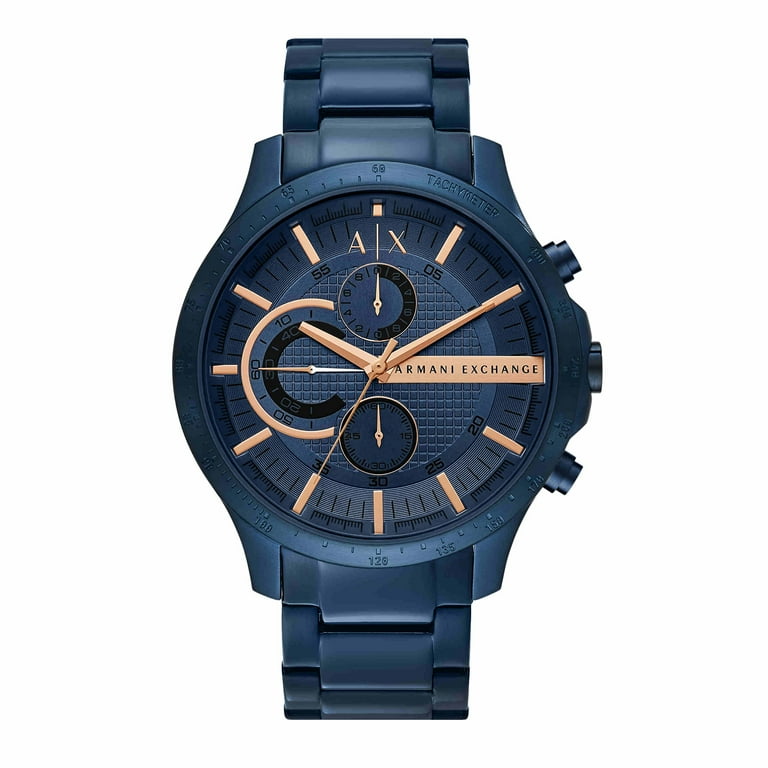 Armani Exchange Hampton Chronograph Quartz Blue Dial Men display picture 1
