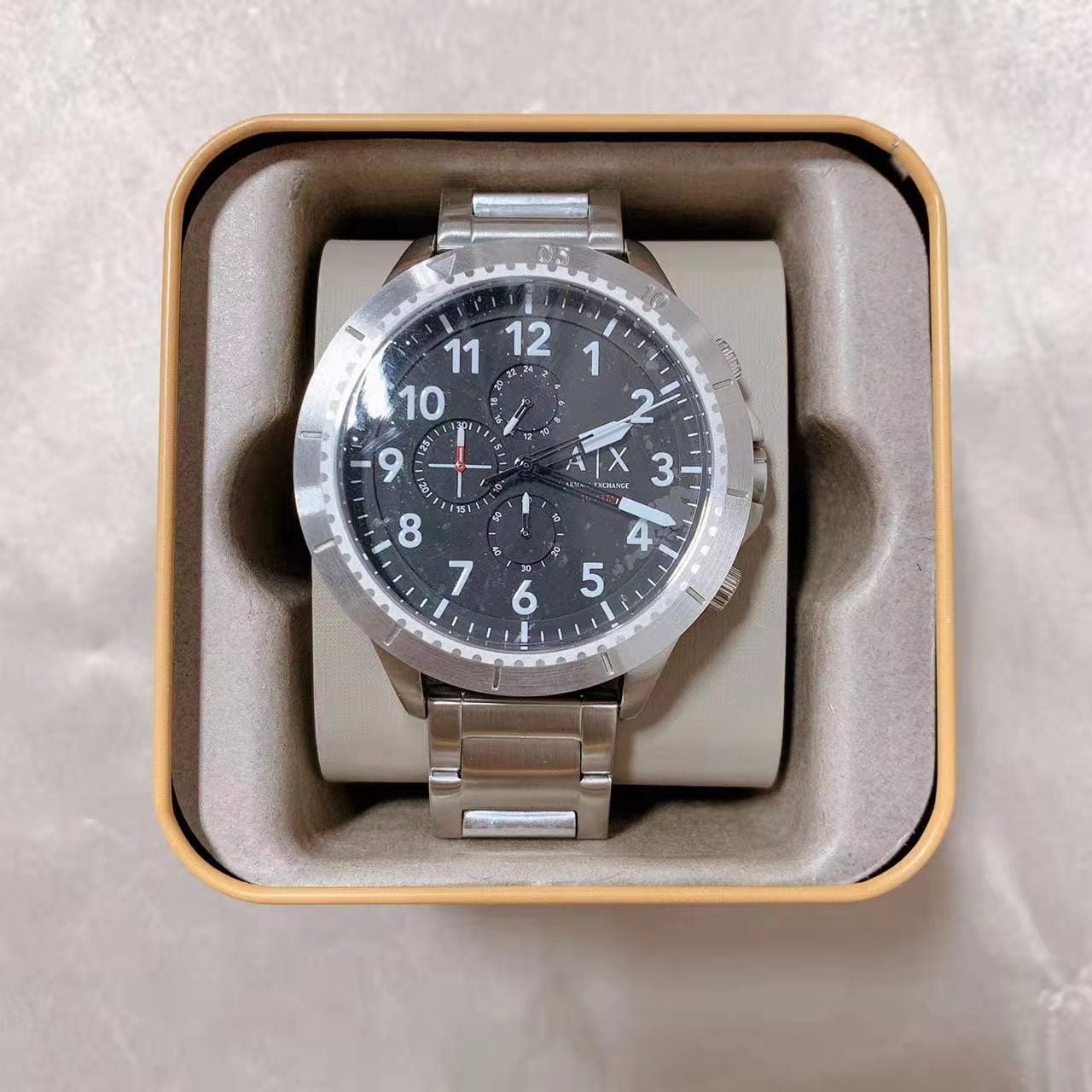 Armani Men\'s AX1750 Watch Exchange Silver