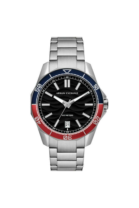 Men's Classic Black Dial Watch - AX1955