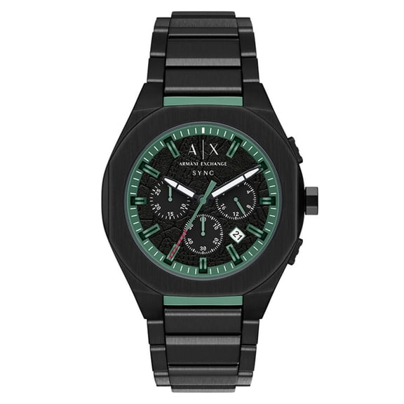 Armani Exchange Men's Sync Black Dial Watch - AX4294