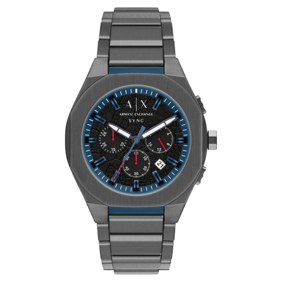 Armani Exchange Men's Sync Black Dial Watch - AX4295