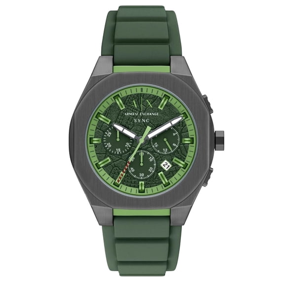 Armani Exchange Men's Sync Green Dial Watch - AX4292