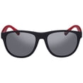 thumbnail image 1 of Armani Exchange Mirrored Silver Polarized Square Men's Sunglasses AX4096S 80786G 57, 1 of 2