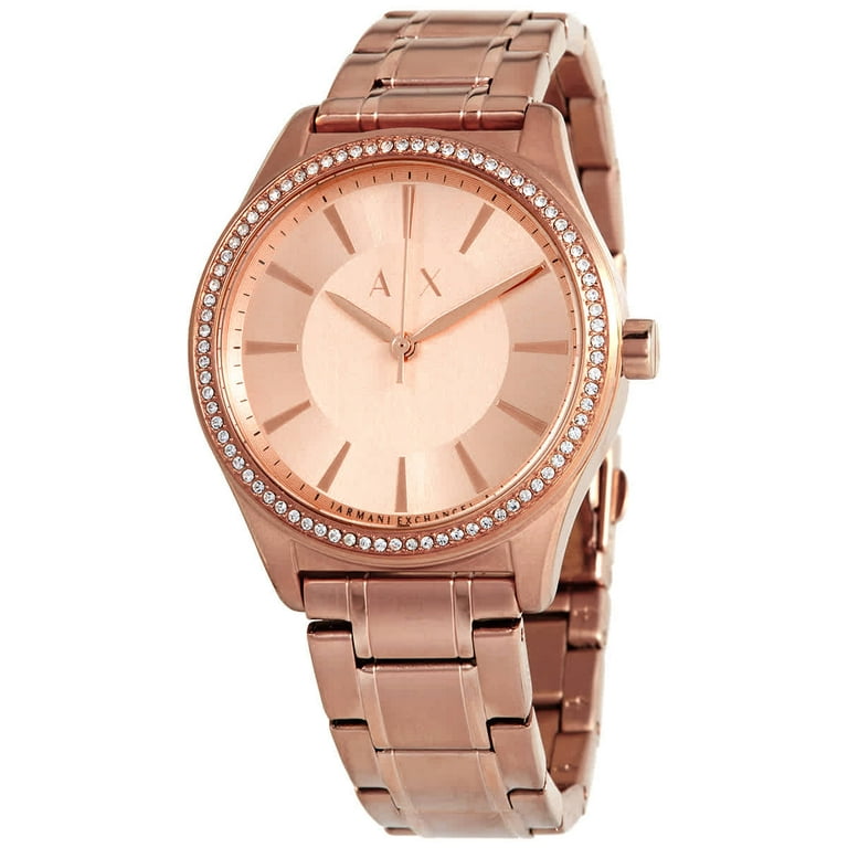 Armani Exchange Nicolette Quartz Rose Dial Ladies Watch AX5442I