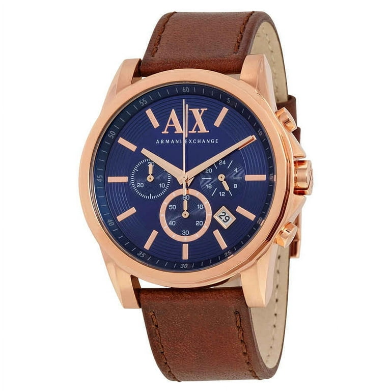 Armani Exchange Outerbanks Chronograph Blue Dial Men\'s Watch AX2508 | Quarzuhren