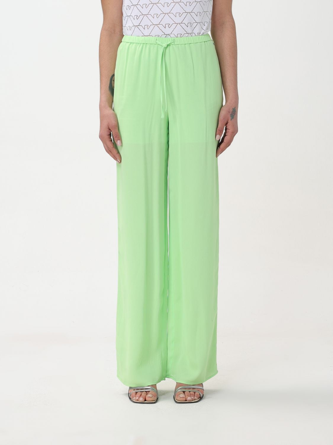 Armani Exchange Pants Woman Green Woman - Walmart.com