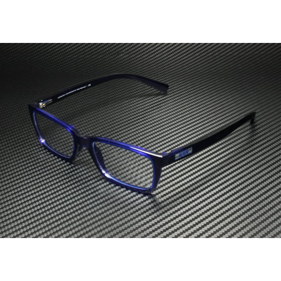 Armani Exchange  Plastic Unisex Rectangle Eyeglasses Marine Transparent 53mm Adult