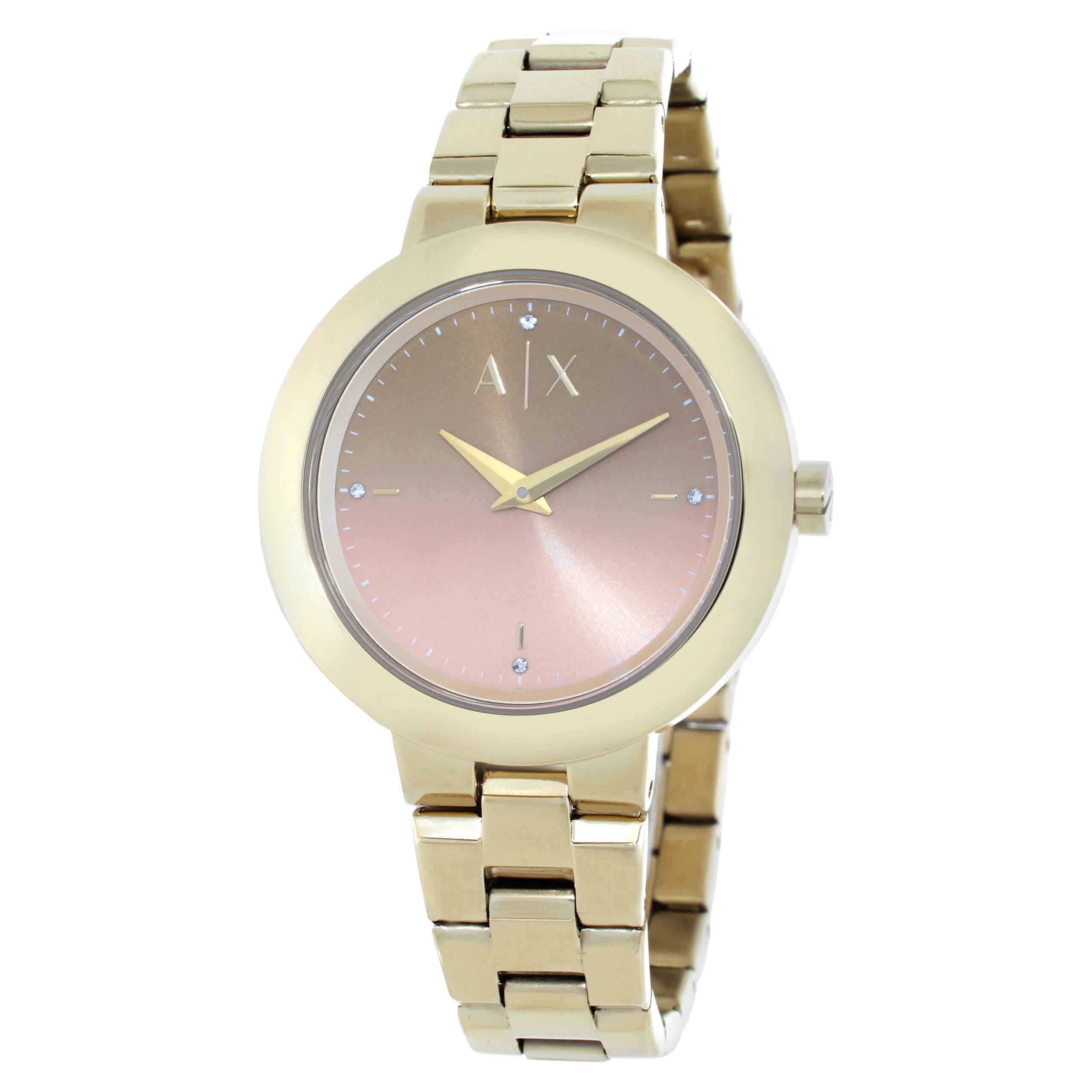 NWT Armani Exchange Quartz Pink Dial Ladies Watch Armani Exchange Audora Quartz Rose Gold Dial Ladies Watch  main image 3