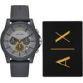 thumbnail image 1 of Armani Exchange Silicone Cardholder Gift Set And Mens Watch AX7123, 1 of 7