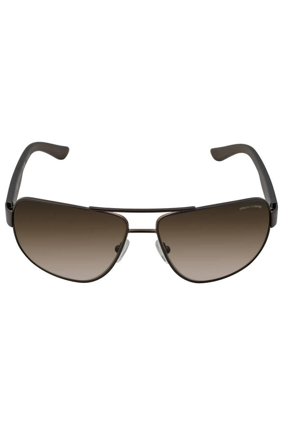 AX 2012S Plastic Unisex Aviator Sunglasses Matte Brown 62mm Adult