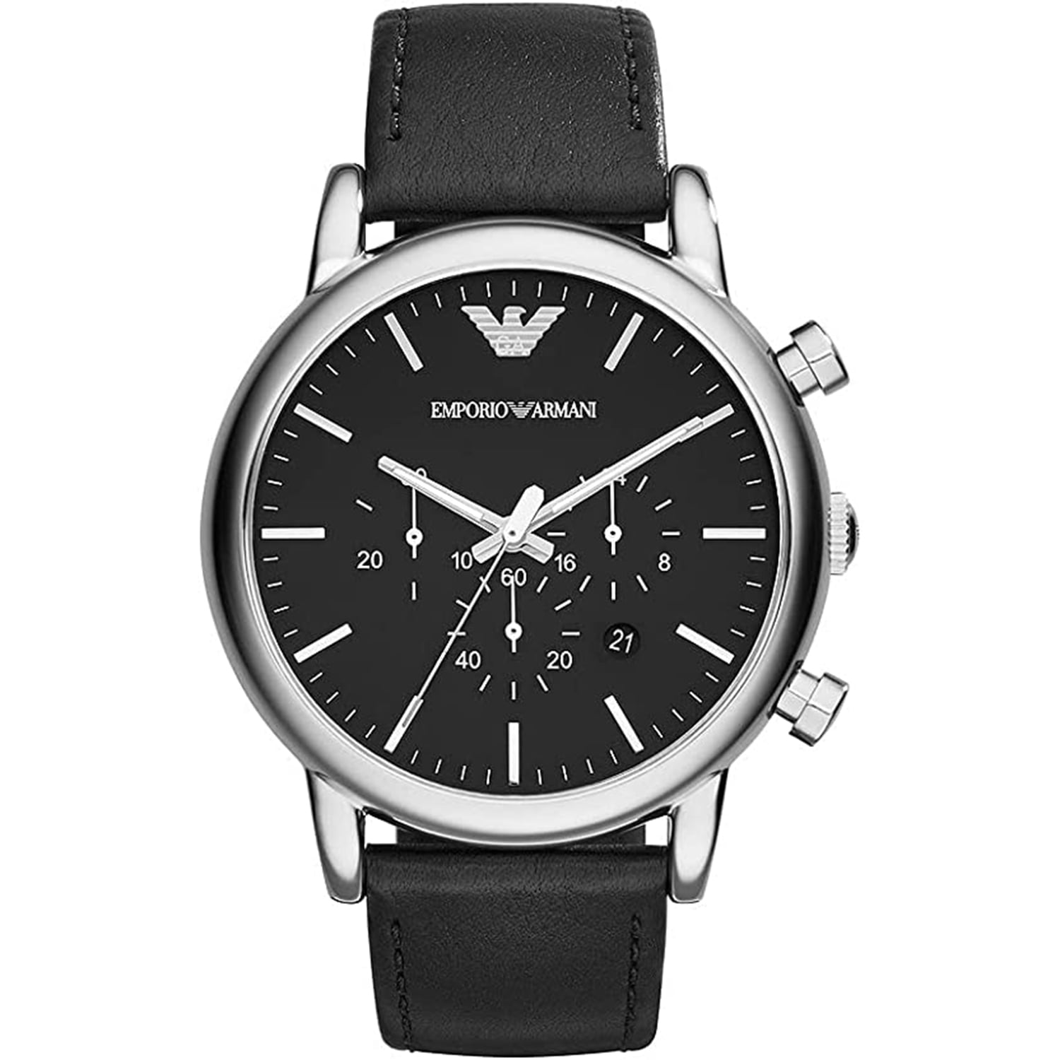 Armani Men\'s Black Dial Watch - AR1828