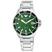 Armani Mens Mario Green Dial Watch - AR11338