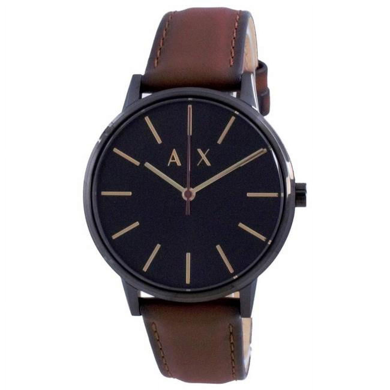 Armani Plus Exchange AX2706 Cayde Black Dial Quartz Men Watch, White ...