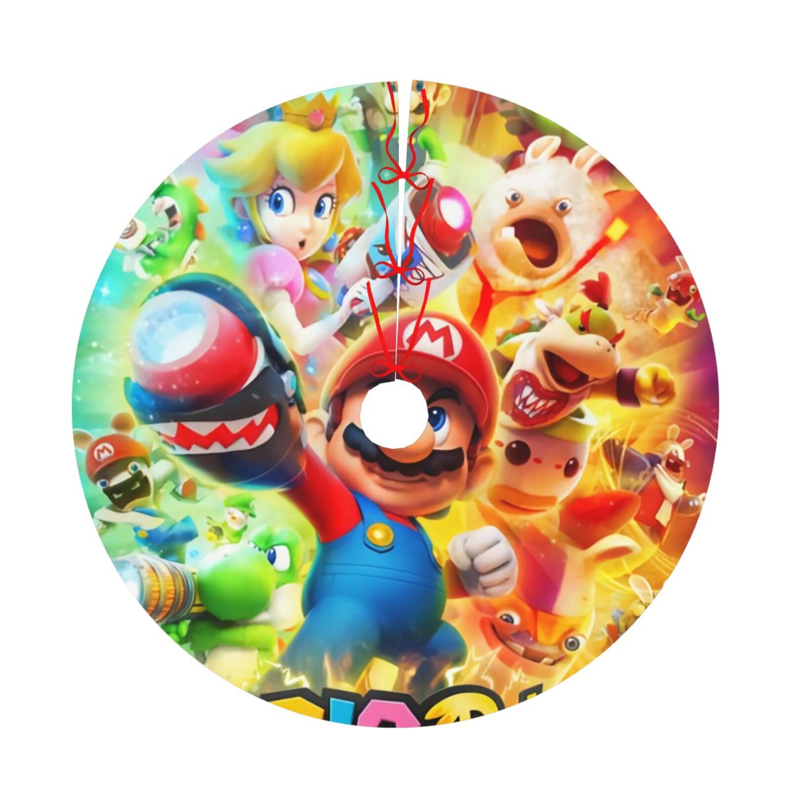 Armario Rabbids Vingdom Battle Christmas Tree Skirt 48 Inch,Soft and ...