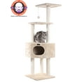 thumbnail image 1 of Armarkat 52-in Cat Tree & Condo Scratching Post Tower, Beige, 1 of 8