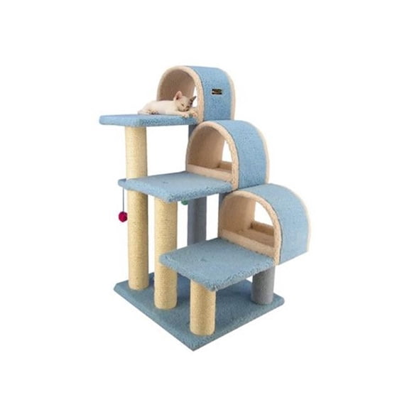 Armarkat Classic Cat Tree 31 x 20 x 38 - Sky Blue