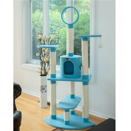 Armarkat Classic Cat Tree 38 x 24 x 66 - Sky Blue