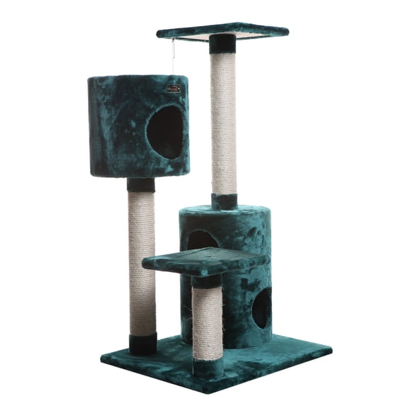 Armarkat Classic Real Wood Cat Tree Model A4301, 43 inch, Dark Green