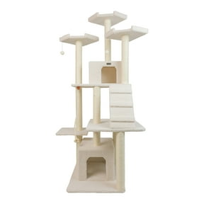Armarkat Classic Real Wood Cat Tree Model B8201, 82 inch Ivory
