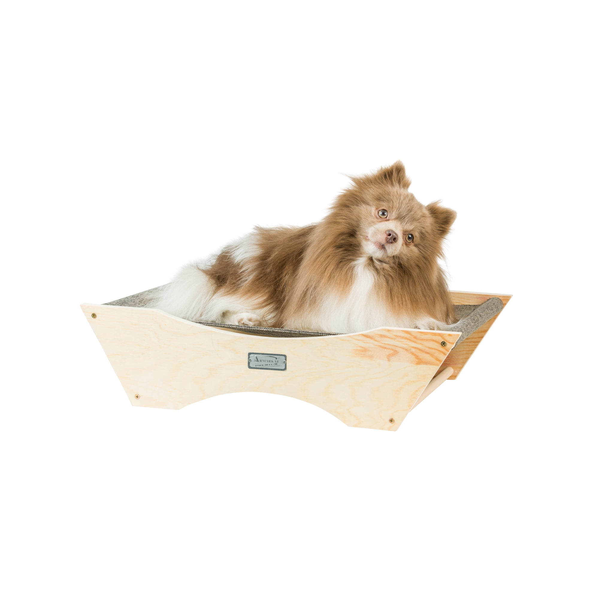 Natural Beige and Gray Canvas Hammock Pet Bed