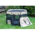 thumbnail image 1 of Armarkat Model PP003BGE-M Portable Pet Playpen in Black and Beige Combo, 1 of 7