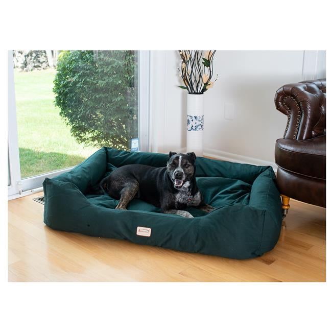 Large Laurel Green Waterproof Canvas Pet Bed