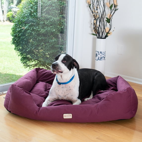 Armarkat Pet Bed 49-Inch by 35-Inch D01FJH-Xtra Large, Burgundy