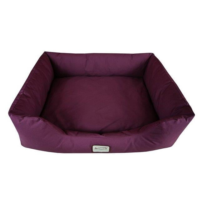 Extra Large Burgundy Waterproof Canvas Pet Bed
