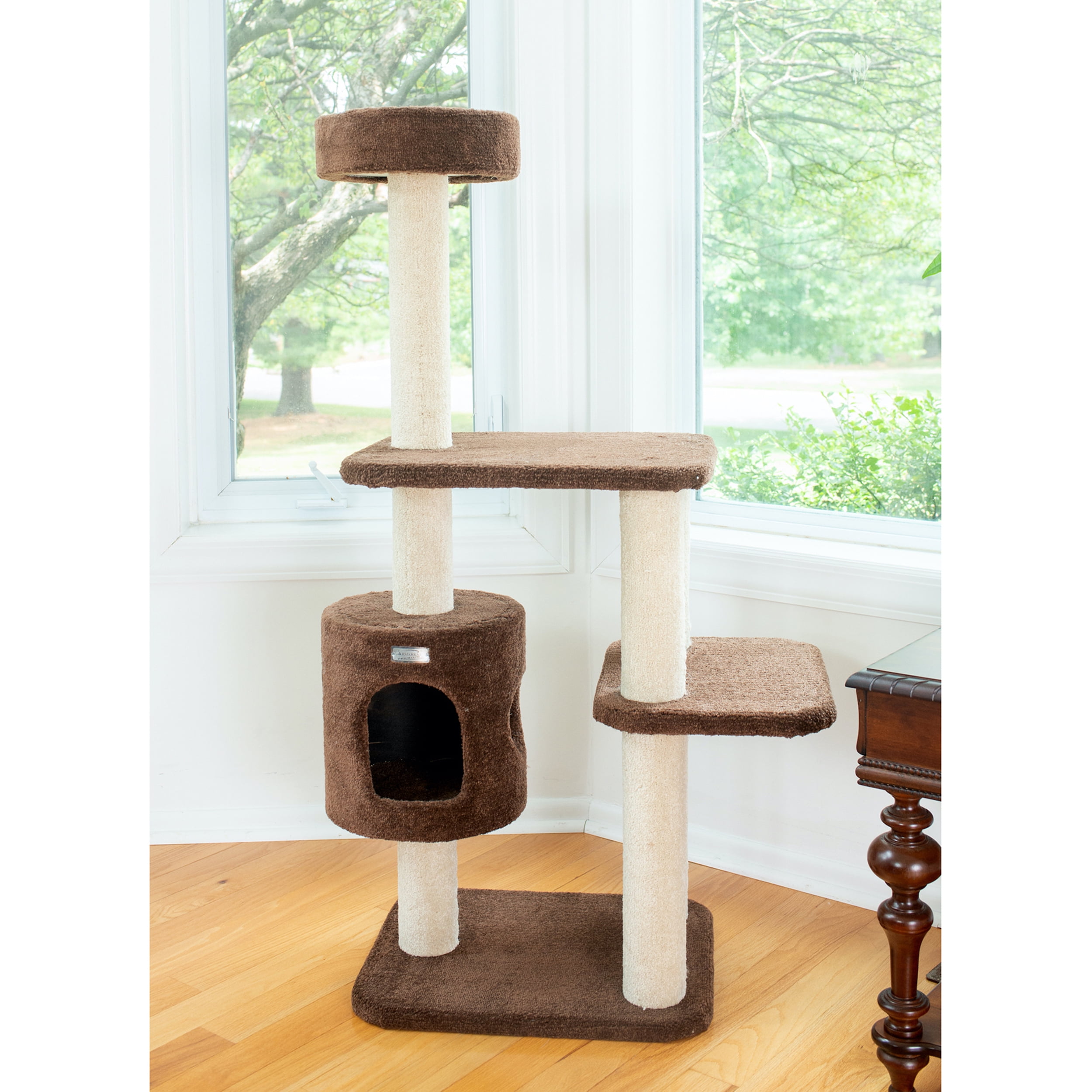 Armarkat Premium Carpeted Cat Tree F5502 Brown