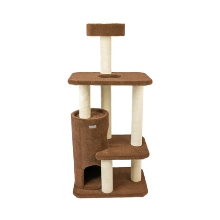 Armarkat Premium Carpeted real wood Cat Tree Model F5602 Brown