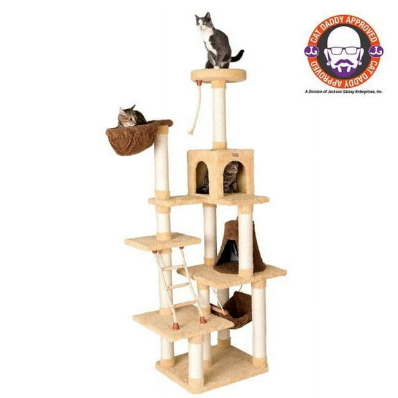 Armarkat Premium Cat Tree 42 x 26 x 78 - Goldenrod