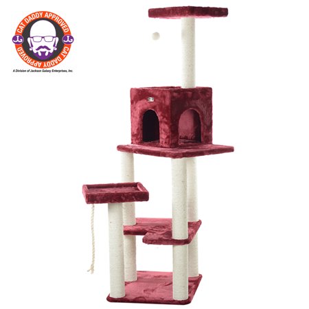Armarkat Real Wood Classic Cat Tree Model A6902B Classic Model A6902 Burgundy