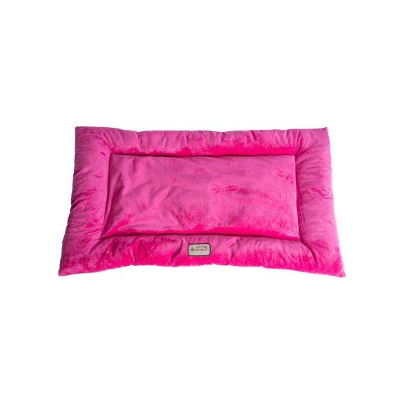 Armarkat Rectangular Medium Cat or Dog Bed Mat, Luxe Velvet, Vibrant Pink