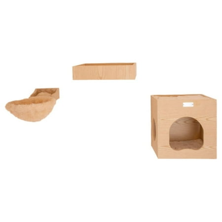 Armarkat Real Wood Wall Series: Tree W1907B With Condo, Perch And Soft Perch