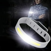 Armband Running Light with Reflective Arm Bands COB Bracelet 3 Light Modes Rechargeable Outdoor Glow Flashing Safety for Night Runners Jogging Walking