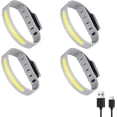 thumbnail image 1 of Armband Running Light with Reflective Arm Bands COB Bracelet 3 Light Modes Rechargeable Outdoor Glow Flashing Safety for Night Runners Jogging Walking, 1 of 5