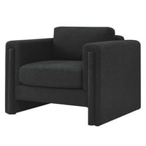 Armchair Accent Chair, Black, Fabric, Living Kitchen Cafe Bistro Hospitality Restaurant, Modern Contemporary HB34792