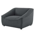 thumbnail image 1 of Armchair Accent Chair, Fabric, Dark Grey Gray, Modern Contemporary Urban Design, Living Lounge Room Hotel Lobby Hospitality, 1 of 8