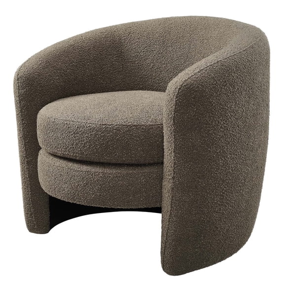 Armchair Accent Chair, Grey Gray, Fabric, Living Kitchen Cafe Bistro Hospitality Restaurant, Modern Contemporary HB36625
